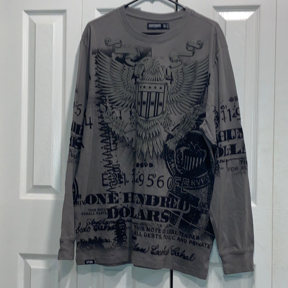 Men long sleeve graphic shirt